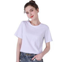 Summer t Shirts For Women 2021 Plain New Round Neck T-Shirt Solid Color Casual Versatile Large Comfortable Fashion Short Sleeve